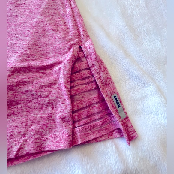 RBX Plus Double Layer with sheer racer back Workout shirt - Picture 5 of 9